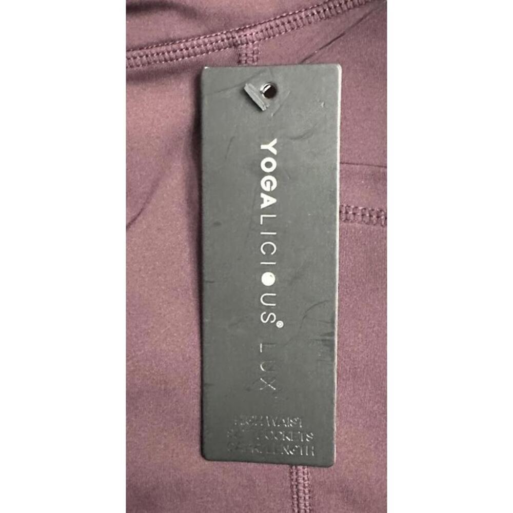 NWT Yogalicious Lux CY63211‎ Womens High Waist Side Pocket Capri Pants Size XS - Picture 7 of 11